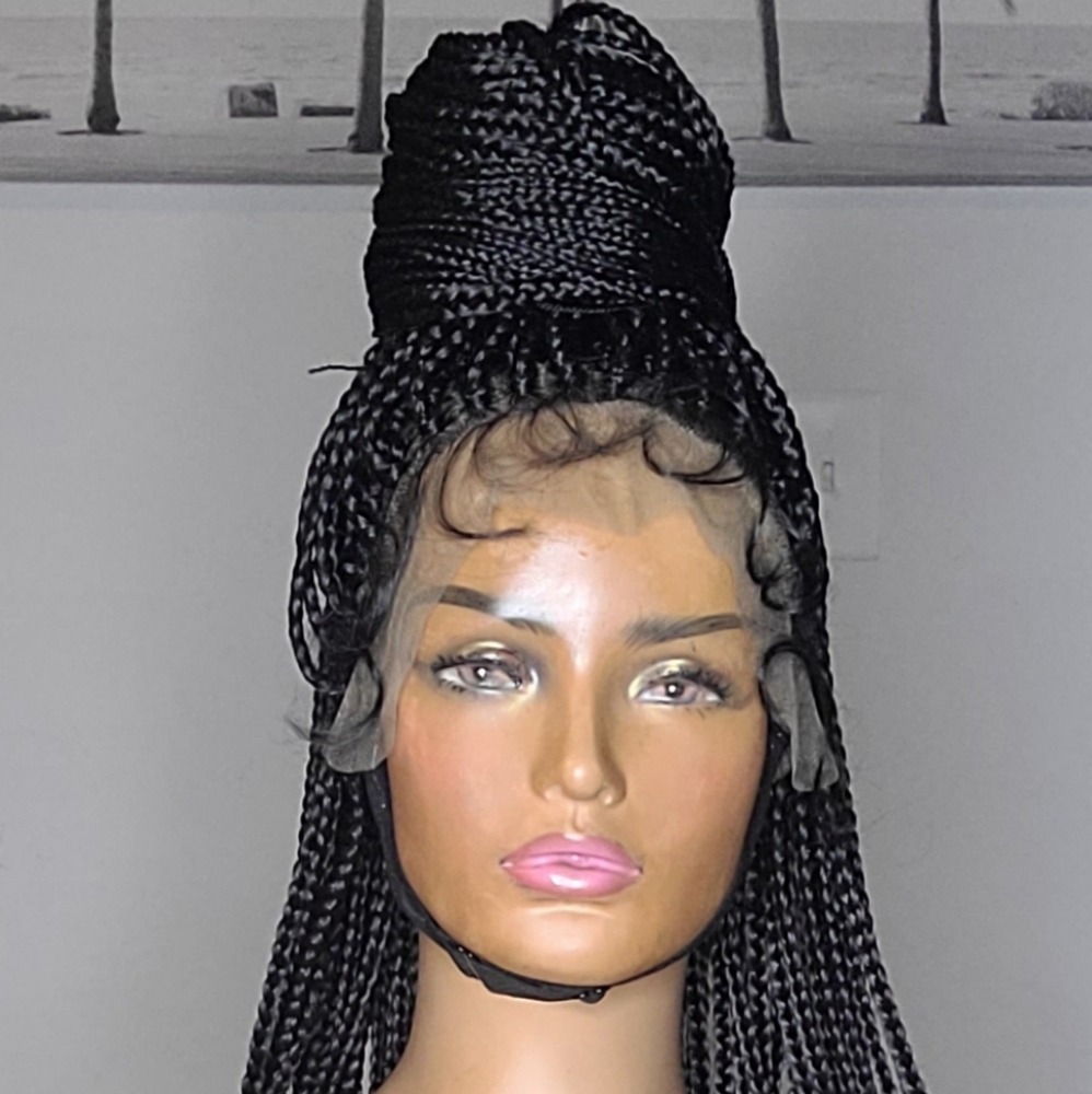 Braid frontal wig very soft not heavy.